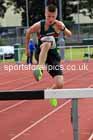 Mens under-17s 1500 metres steeplechase, 2023 Northern Under-13s, Under-15s and Under-17s, Middlesbrough.  Photo: David T. Hewitson/Sports for All Pics